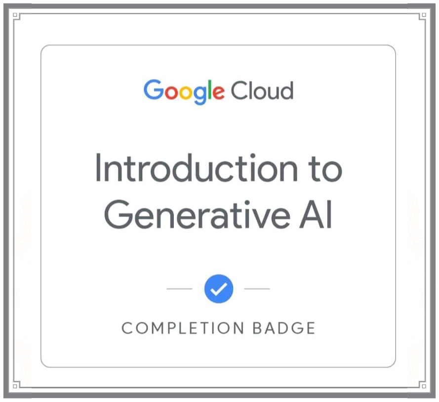 Generative AI Certificate
